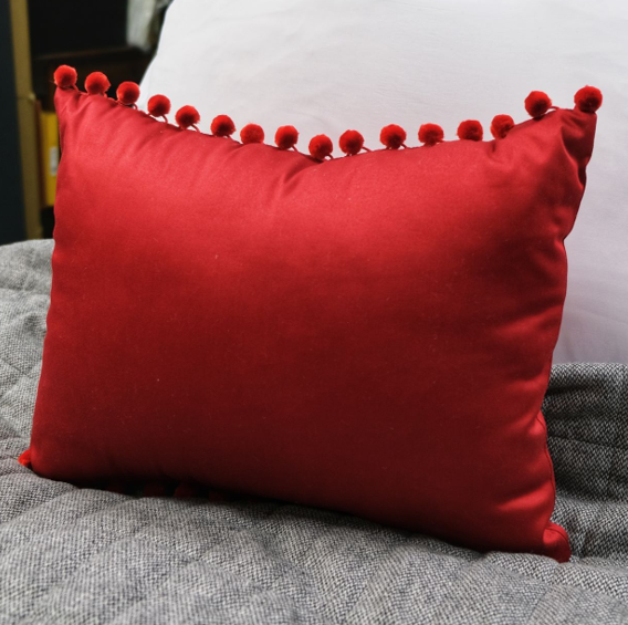 picture of a red cushion
